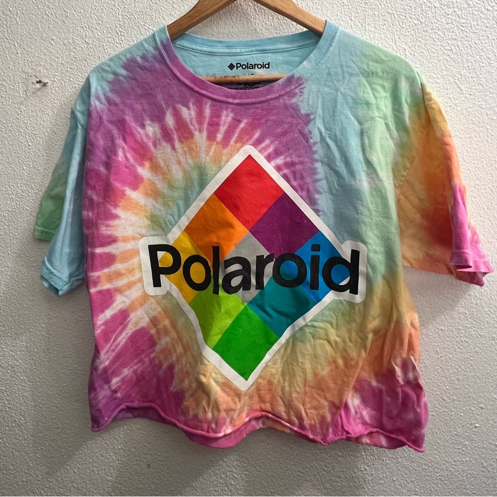 Crop Top T-Shirt Polaroid